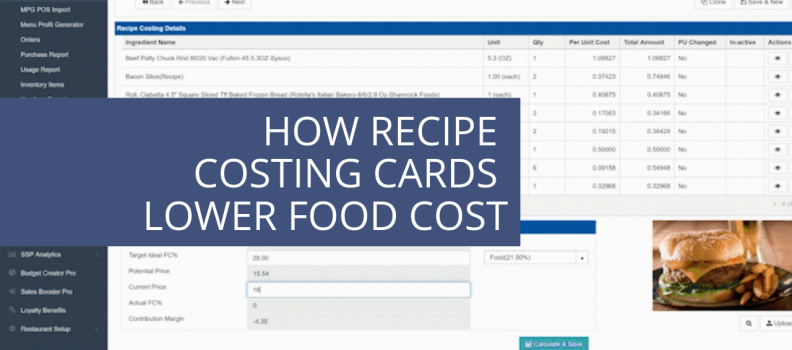 How to Use Recipe Costing to Lower Food Cost